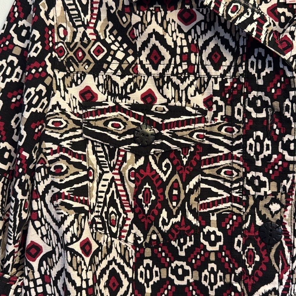 Ruby Rd. Geometric Print Jacket - Picture 3 of 5